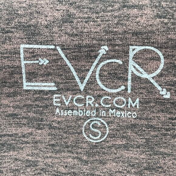 EVCR Evolution And Creation Crop Leggings Womens Small Heather Purple Black - Picture 3 of 4
